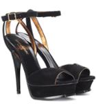 Saint Laurent Tribute 105 Suede Sandals