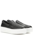 Alexander Mcqueen Platform Leather Slip-on Sneakers