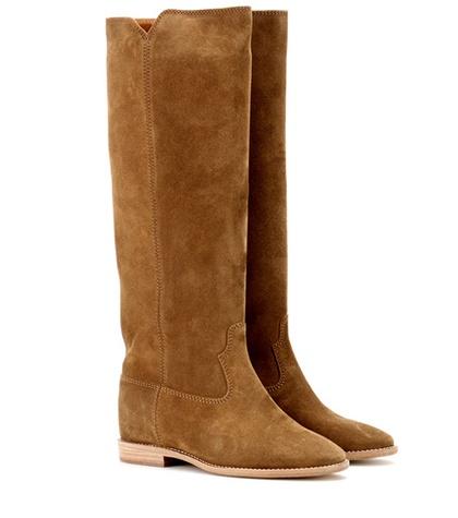 Isabel Marant Étoile Cleave Concealed Wedge Suede Boots