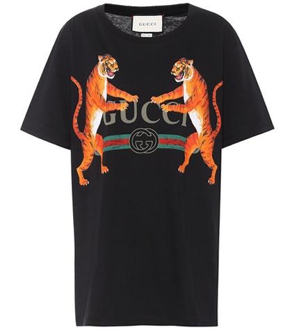 Gucci Gucci Logo Cotton T-shirt