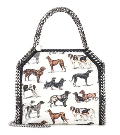Stella Mccartney Falabella Mini Printed Cotton Shoulder Bag