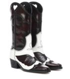 Ganni Marlyn Leather Cowboy Boots