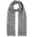 Max Mara Woody Plaid Wool Scarf
