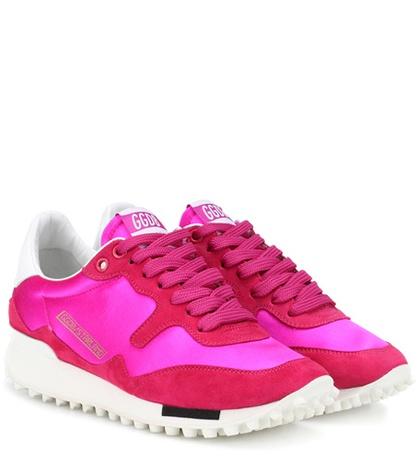 Golden Goose Deluxe Brand Starland Suede-trimmed Sneakers