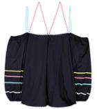 Three Graces London Trimmed Cotton Top