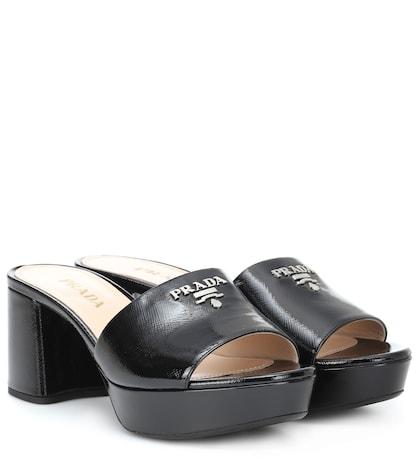 Gucci Logo Leather Sandals