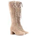Gianvito Rossi Suede Lace-up Boots