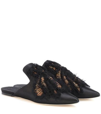 See By Chlo Ragno Satin Slippers
