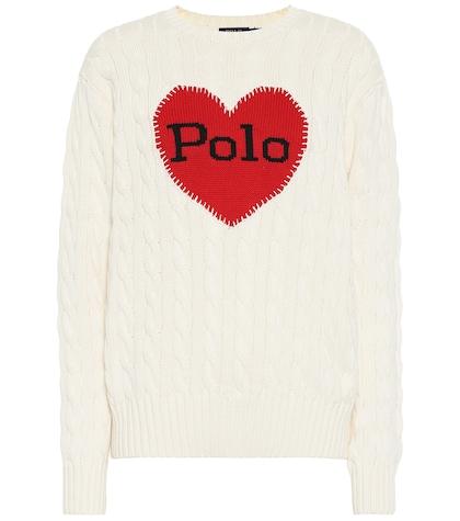 Polo Ralph Lauren Cable-knit Intarsia Cotton Sweater
