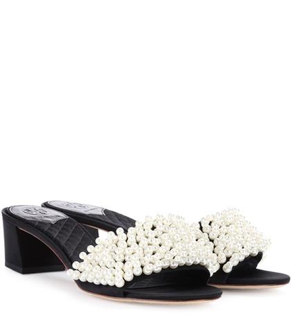 Tory Burch Tatiana Embellished Slip-on Sandals