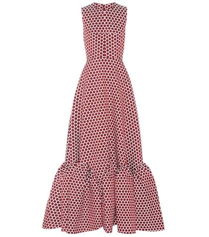 Huishan Zhang Sleeveless Polka-dotted Dress