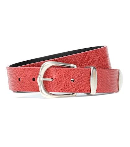 Fendi Kidatt Leather Belt