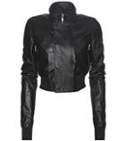 Proenza Schouler Cropped Leather Bomber Jacket