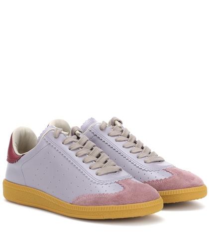 Isabel Marant Bryce Leather And Suede Sneakers