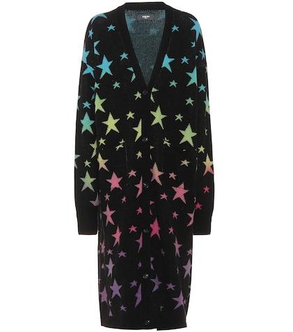 Amiri Printed Cashmere-blend Cardigan