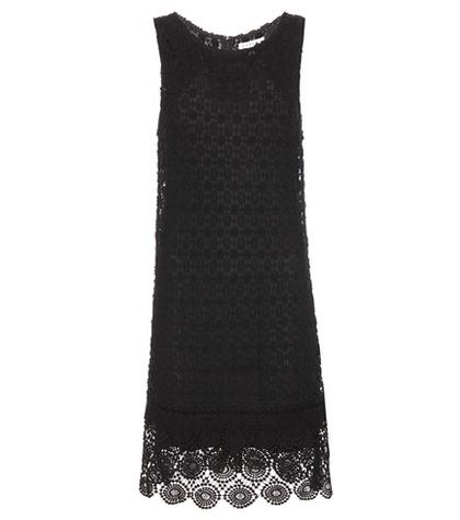 Velvet Cosmo Crochet-knit Cotton-blend Dress