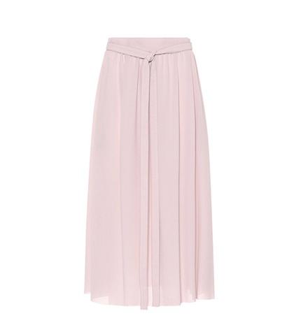 Bottega Veneta Silk Georgette Midi Skirt