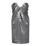 Saint Laurent Metallic Jacquard Minidress