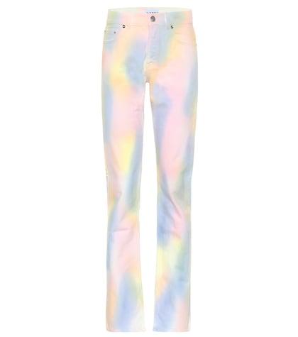 Ganni High-rise Straight Rainbow Jeans