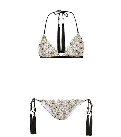 Stella Mccartney Metallic Crochet Bikini