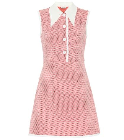 Miu Miu Jacquard Knit Minidress