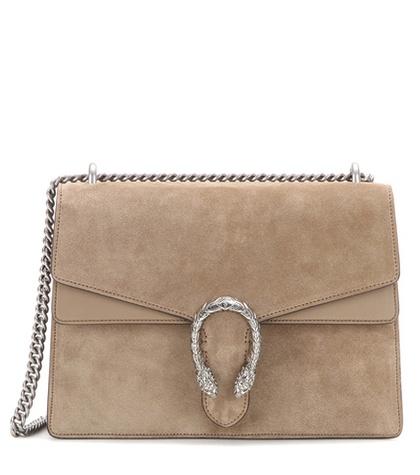 Gucci Dionysus Medium Suede And Leather Shoulder Bag