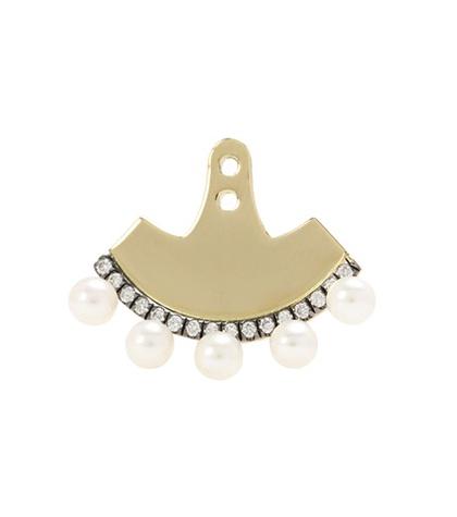 Jemma Wynne 18kt Gold Pearl Earring
