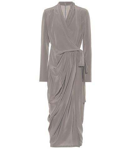Rick Owens Silk Wrap Dress