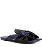 Dolce & Gabbana Satin Slip-on Sandals