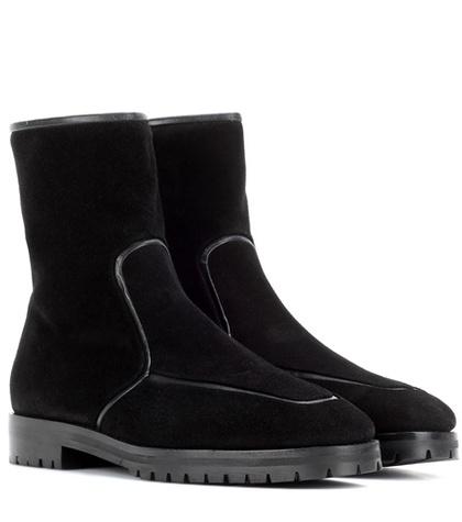 The Row Cesar Suede Ankle Boots