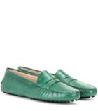 Tod's Gommino Embossed Leather Loafers