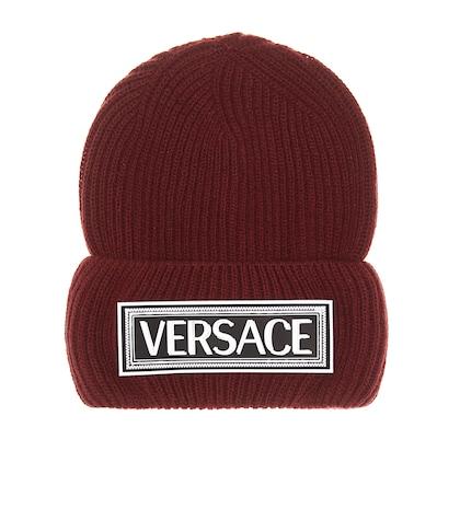 Versace Logo Wool Beanie