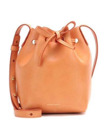 Carven Mini Mini Leather Bucket Bag