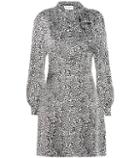 Saint Laurent Leopard-print Silk Dress