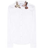 Redvalentino Appliquéd Cotton-blend Shirt