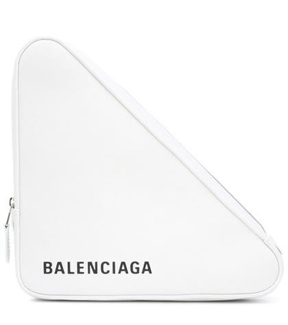 Balenciaga Triangle M Leather Clutch
