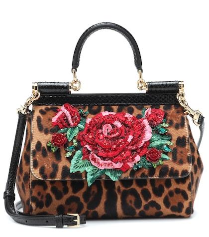 Dolce & Gabbana Sicily Small Calf Hair Shoulder Bag
