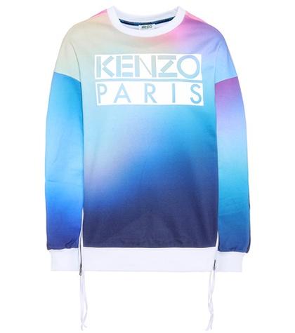 Kenzo Printed Ombré Cotton Sweatshirt