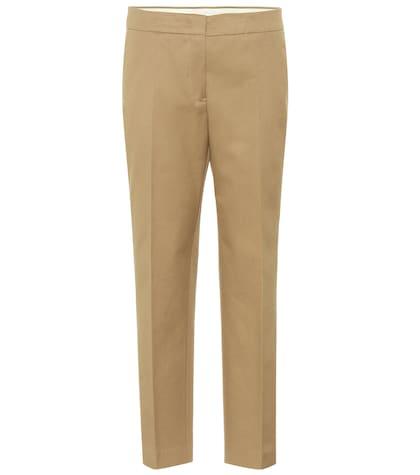 Saint Laurent Cropped Cotton Pants