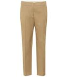 Saint Laurent Cropped Cotton Pants
