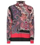 Joseph Printed Wool-blend Top