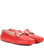 Tod's Gommini Double T Suede Loafers