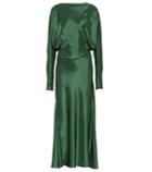 Victoria Beckham Draped Midi Dress