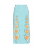 Christopher Kane Love Hearts Crêpe Skirt