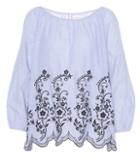 Tod's Reagan Embroidered Cotton Top