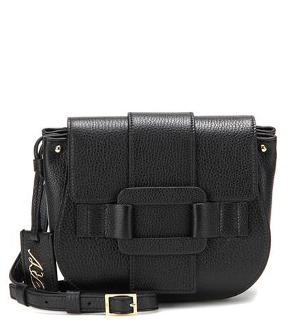 Roger Vivier Pilgrim De Jour Leather Crossbody Bag