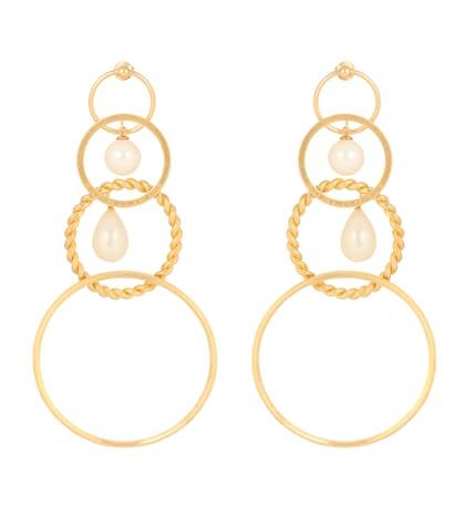 Alessandra Rich Faux-pearl Embellished Earrings