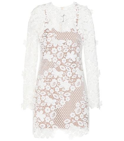 Self-portrait 3d Floral Lace Mini Dress