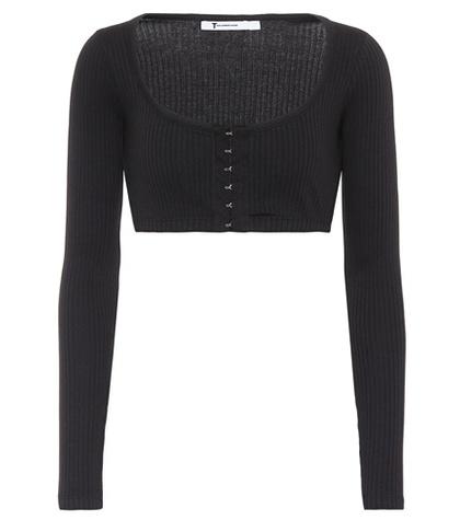 Carolina Herrera Ribbed Crop Top