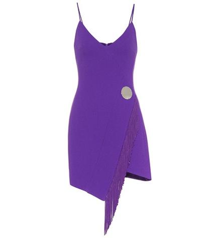 David Koma Stretch Wool-blend Minidress